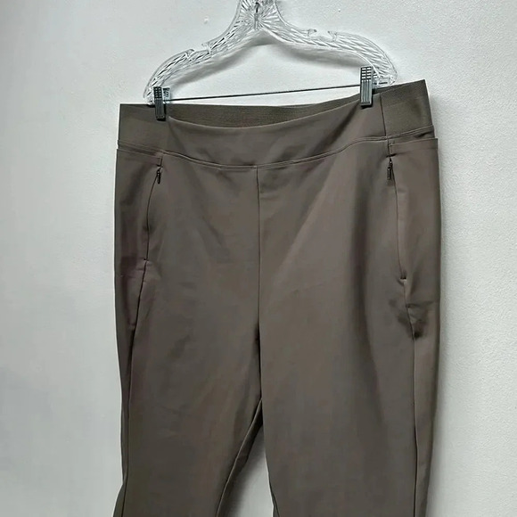 Athleta Stellar Tight Legging Pants Athletic Workout Pant Tan Brown Plus Size 24 - Picture 4 of 11